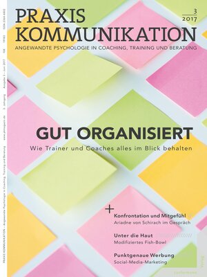 cover image of Praxis Kommunikation 3/2017 Einzelheft